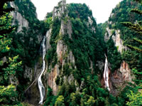 Ginga and Ryusei Waterfalls